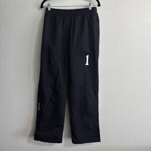 Bauer Team Hockey Warm Up Pants Women Small Black Zip Track Drawstring Lined #1